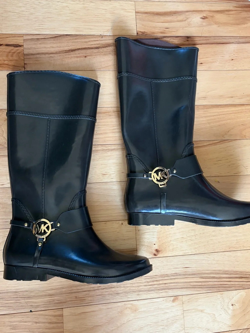 LIKE NEW Michael Michael Kors Womens Fulton Harness Rain Boots